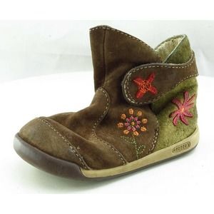 Robeez‎ Toddler Girls UK 20 Medium Brown Bootie Leather